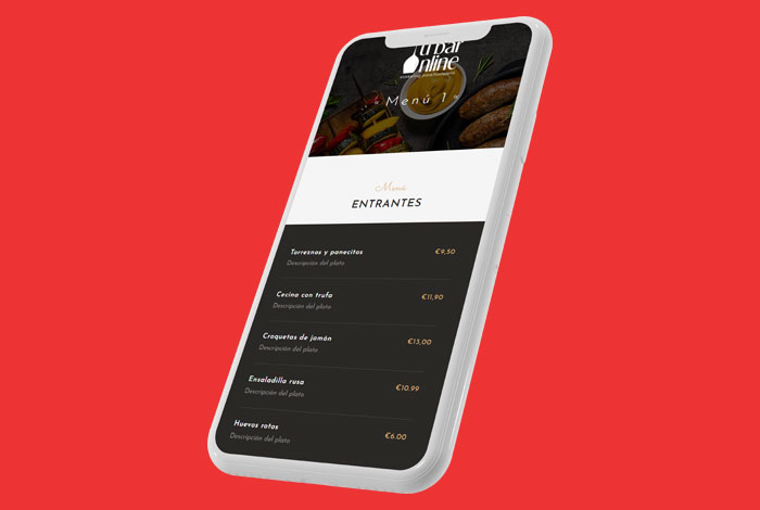 carta digital para restaurantes